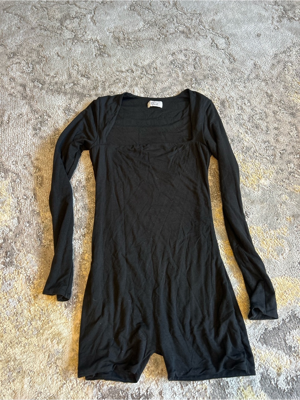 Oh Polly Black Long Sleeve Romper Jumpsuit